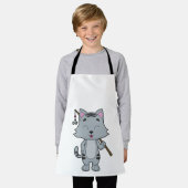 Katzenfischerei Fisher Finish rod Schürze (Getragen)