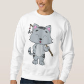Katzenfischerei Fisher Finish rod Sweatshirt (Vorderseite)