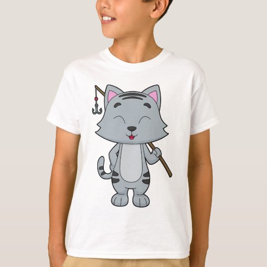 Katzenfischerei Fisher Finish rod T-Shirt (Vorderseite)