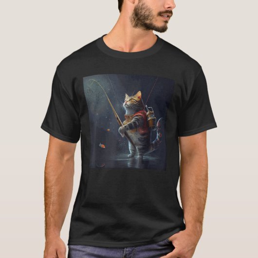 Katzenfischerei T-Shirt (Vorderseite)