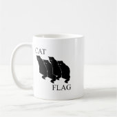 Katzenflagge Funny Black Flag Kaffeetasse (Links)