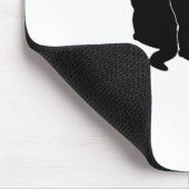 Katzenflagge Funny Black Flag Mousepad (Ecke)