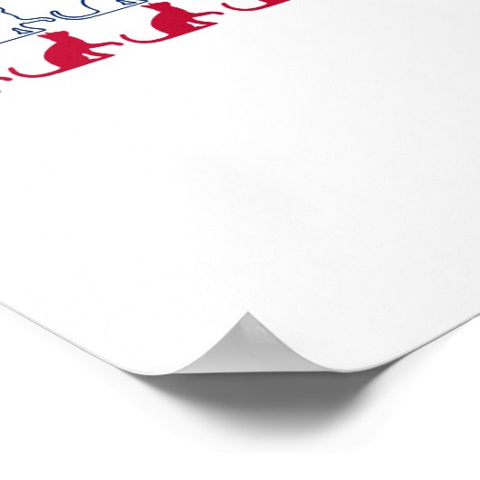 Katzenflagge Poster (Ecke)