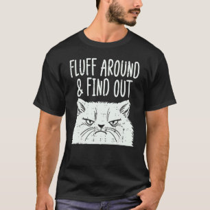 Katzenflausch herum herausfinden  Erwachsenen Humo T-Shirt