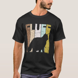 Katzenflausch Vintage Katzenliebhaber Retro Katzen T-Shirt