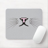Katzenflüster auf Polka-Punkten Mousepad (Mit Mouse)