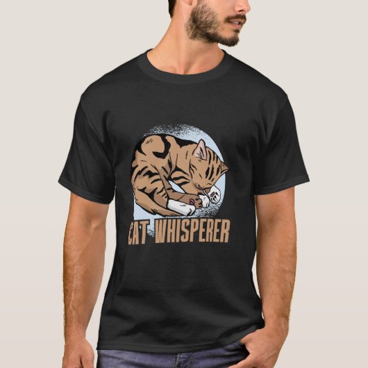 Katzenflüsterer Katzenvater T-Shirt (Vorderseite)