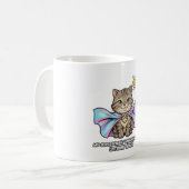 Katzenflüsterer Lustiger Becher – Tabby Superhelde Kaffeetasse (Vorderseite Links)