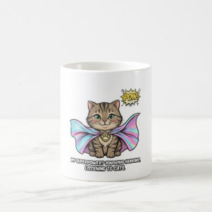 Katzenflüsterer Lustiger Becher – Tabby Superhelde Kaffeetasse