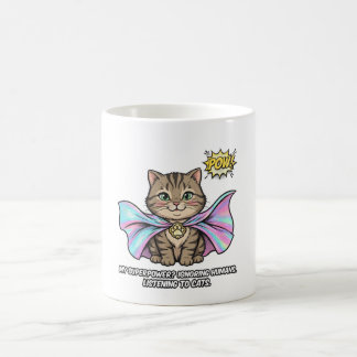 Katzenflüsterer Lustiger Becher – Tabby Superhelde Kaffeetasse