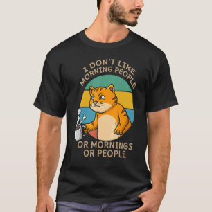 Katzenflüsterer trinkt Kaffee Kaffeetrinker T-Shirt