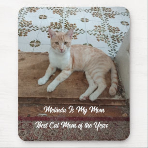 Katzenfoto, beste Katzenmutter des Jahres, Name de Mousepad