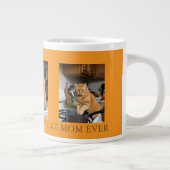Katzenfoto-Collage Beste Katzenmutter Jumbo-Tasse (Rechts)