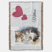 Katzenfoto, Humor Zitate, Name, Decke (Vorderseite Vertikal)