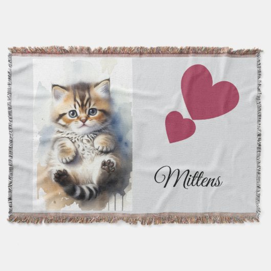 Katzenfoto, Humor Zitate, Name, Decke (Vorderseite)