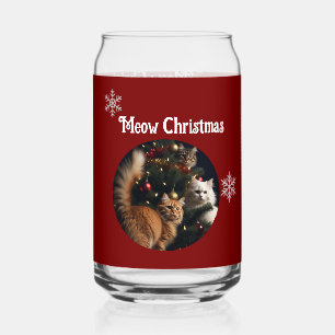Katzenfoto, Meow Weihnachten, anpassen Dosenglas
