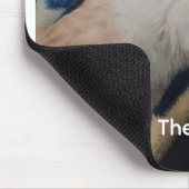 Katzenfoto-Text Anpassen Mousepad (Ecke)