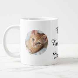 Katzenfoto, Text, austauschbar, Lustig  Jumbo-Tasse