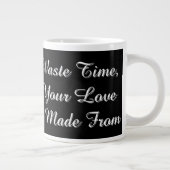 Katzenfoto, Text, ersetzbar, Jumbo-Tasse (Rechts)