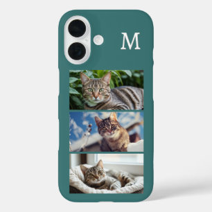 Katzenfotos Haustier Tierfotos Monogrammiert Türki iPhone 16 Hülle