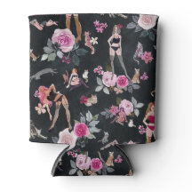 KATZENFRAU FLORAL Sinnliches Schwarz