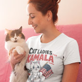 Katzenfrau für Kamala Harris 2024 T-Shirt