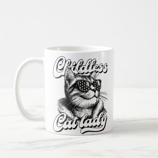 Katzenfrau Kaffeetasse (Links)