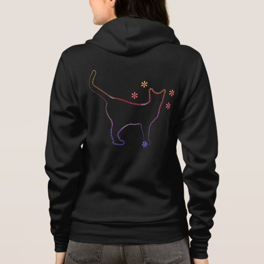 Katzenfrauen Hoodie (Rückseite)
