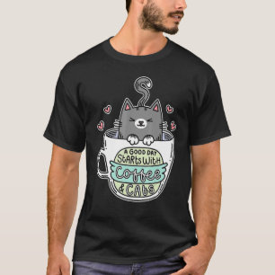 Katzenfrauen Katzen Kaffeekätzchen T-Shirt