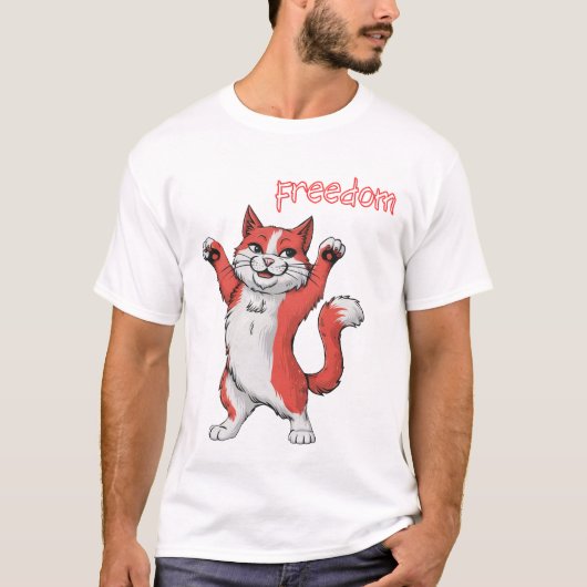 Katzenfreiheit T-Shirt (Vorderseite)
