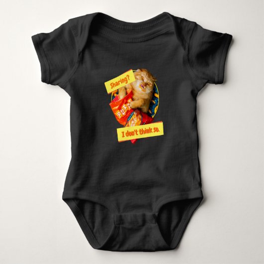 Katzenfresser Baby Strampler (Vorderseite)
