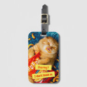 Katzenfresser Gepäckanhänger (Vorderseite Vertikal)