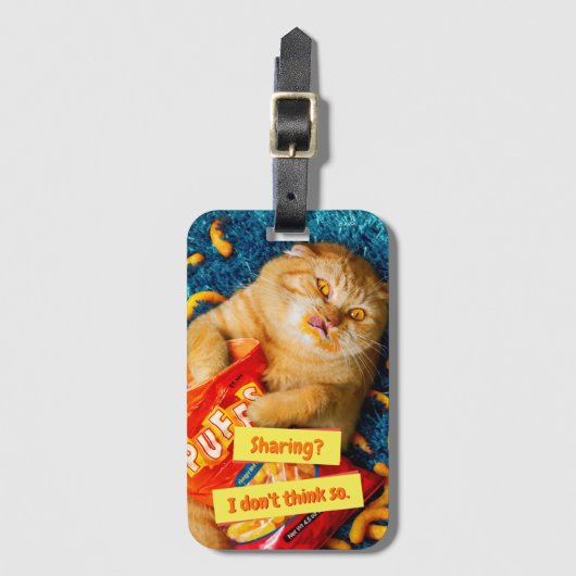 Katzenfresser Gepäckanhänger (Vorderseite Vertikal)