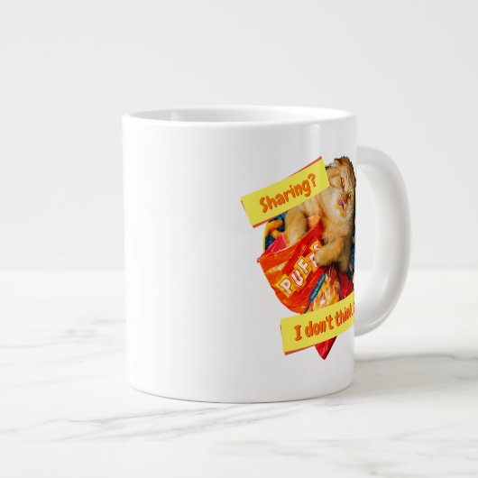 Katzenfresser Jumbo-Tasse (Vorderseite Rechts)