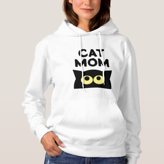 Katzenfresser Mama Weiße Katzenfresser für Katzenl Hoodie (Vorderseite)
