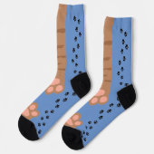 Katzenfuß Socken (Linkes Detail)