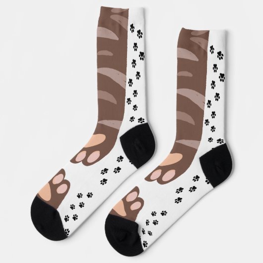 Katzenfuß Socken (Linkes Detail)