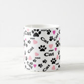 Katzenfußabdrücke Kaffeetasse (Mittel)