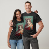 Katzenfußball-Donut T-Shirt (Unisex)