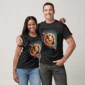 Katzenfußballapfelkuchen T-Shirt (Unisex)