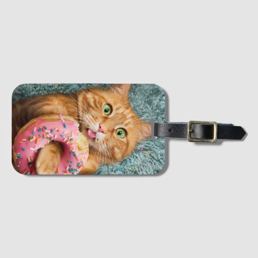 Katzenfutter Gepäckanhänger (Vorderseite (Horizontal))