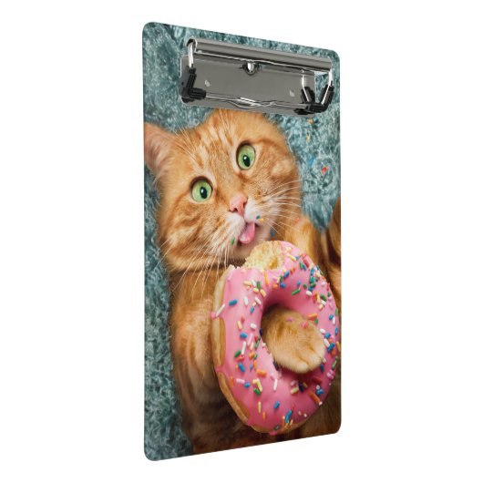 Katzenfutter Mini Klemmbrett (Schrägansicht)