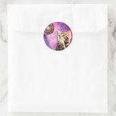 Katzenfutter Runder Aufkleber (Tasche)