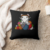 Katzengarn Niedliches Kätzchen Kissen (Decke)