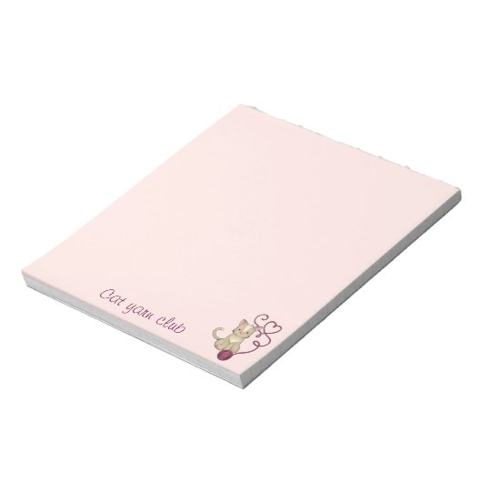 Katzengarnclub Notizblock (Rotiert)