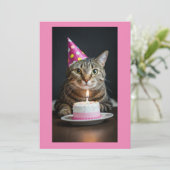 Katzengeburt Einladung (Stehend Vorderseite)