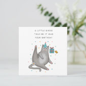 Katzengeburtstag Einladung (Stehend Vorderseite)