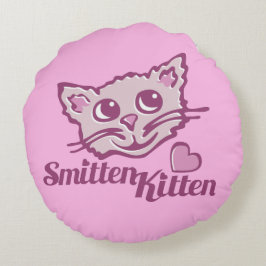 Katzengefieder Rundes Kissen