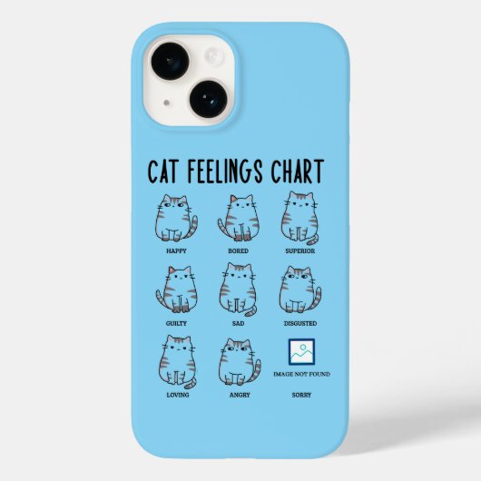 Katzengefühlsdiagramm Case-Mate iPhone Hülle (Rückseite)