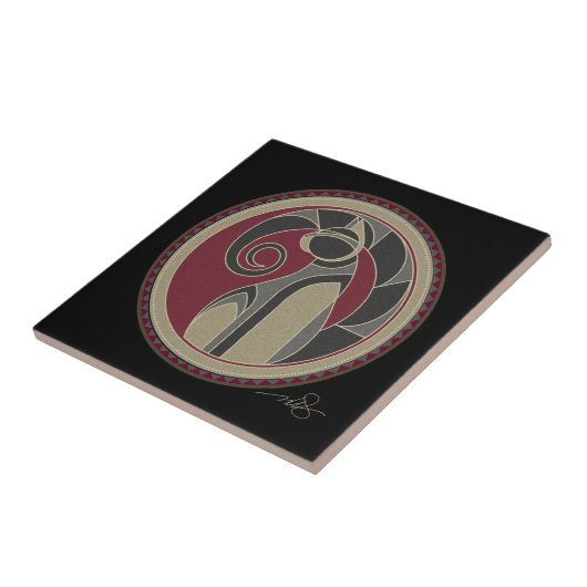 Katzengeist Fliese (Seite)